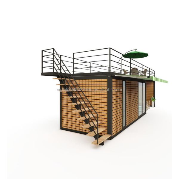 Main Structure Galvanized Steel Square Tubes 40FT 20ft Luxury Container Room Sales Booth Coffee Shop Guard Box Office Bar