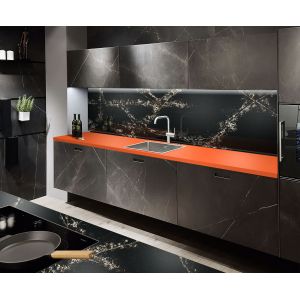 Pure Orange Quartz Stone Slab Scratch Resistant For Decoration Material