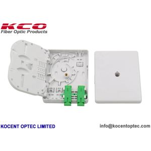 OTB Socket Indoor Optical Fiber Termination Box KCO-FTB-02W Faceplate SC/APC ABS