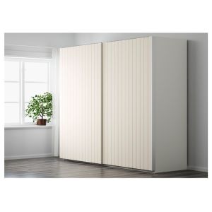 Free Standing Hinged Door Wardrobes Bedroom Shutter Door Wardrobe For Family