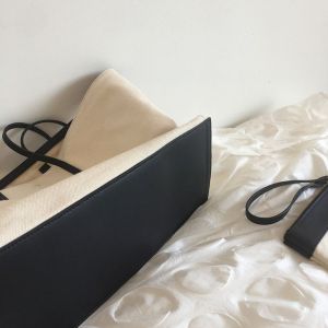 Cotton Cosmetic Shoulder Zip Beach 50cm Handle Canvas Bag