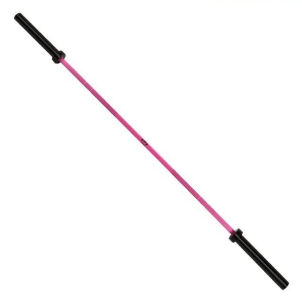 Buy 15kg colored women's pink barbell bar rated 1500lb for weightlifting, powerlifting, crossfit bars at wholesale prices