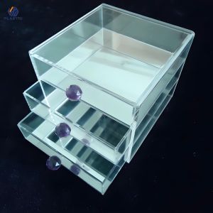 Acrylic Clear Storage Boxes Customized Design Organiser Box High Transparency
