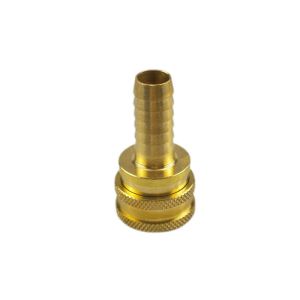 Brass 0.5 Inch 2200psi Straight Through Coupler