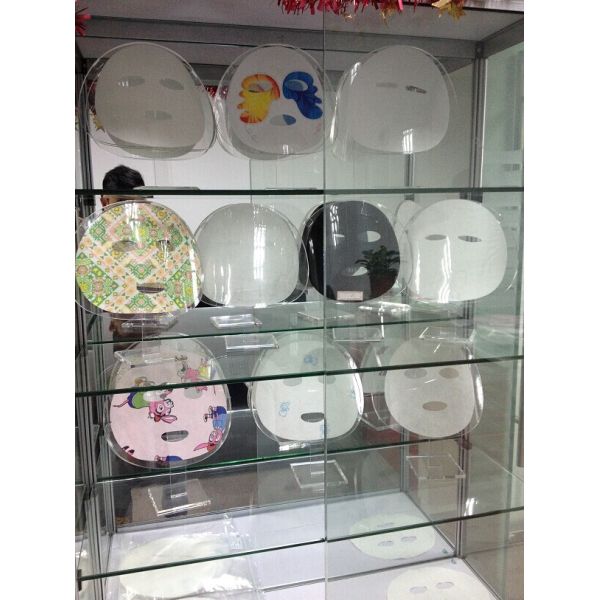 Buy Hospital Transparent Facial Mask Sheet 100% CUPRO Spunlace Nonwoven Fabric at wholesale prices