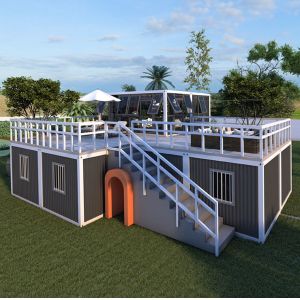 BOX SPACE Custom 20 Ft Mobile House Duplex Prefabricated Container Home Kits