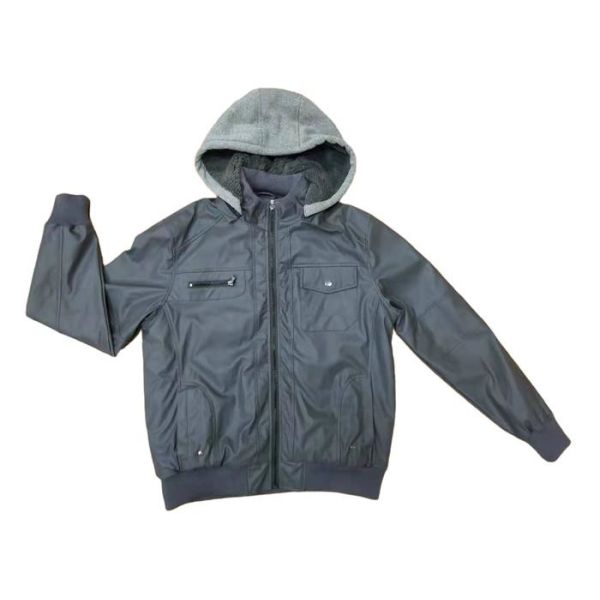 Buy Biker Mens Padded Leather Jacket Long Leather Padded Coat at wholesale prices