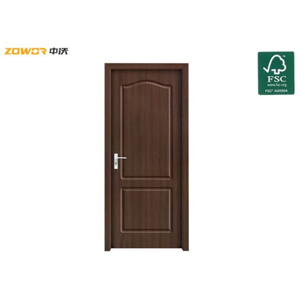 Buy 20Kg/M2 Apartment Exit HDF Strip Oak Plain Wooden Door at wholesale prices