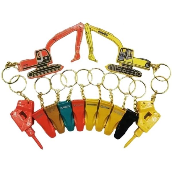 Buy Creative Metal 3d Excavator Bucket Tooth Model Keychain Perfect for Construction Works at wholesale prices