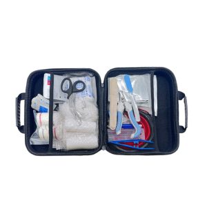 Pain Relief Veterinary First Aid Kit Red Pet Medical Kit Easy Operation