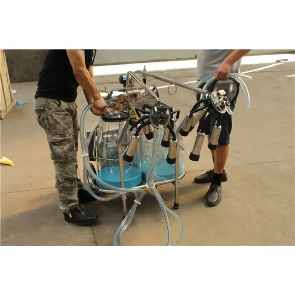 Mobile Vacuum Pump Type Cow Milking Machine