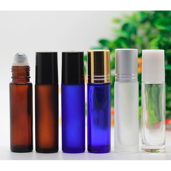 Custom Cosmetic 5ml Roll On Perfume Bottles , Plastic Empty Rollerball