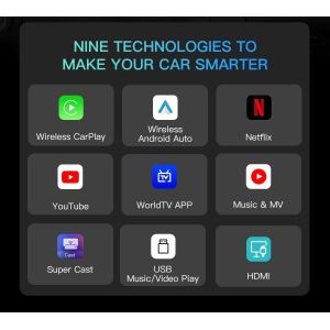 ABS PC Wireless CarPlay Adapter for Toyota Mazda Volkswagen Peugeot Skoda KIA