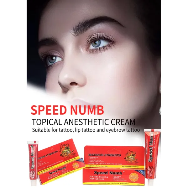 Tattoo Deep Numb Tattoo Numbing Cream Lip Eyeliner Eyebrows Tattoo Piercing Miro-Blading Semi-Permanent Makeup Anesthetic Cream