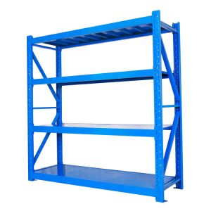 China 47ft 4 Tier Storage Shelves Galvanized Steel Bolted Connections on sale