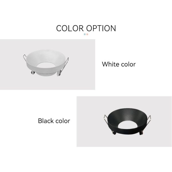 Fixed Downlight Frame Anti Glare IP20 Mr16 Recessed Lighting Housing