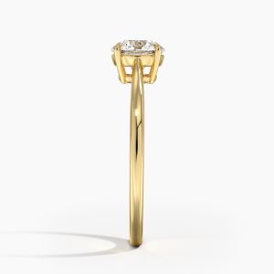 Blue Oval Lab Created Sapphire and CZ Five-Stone Ring With Silver