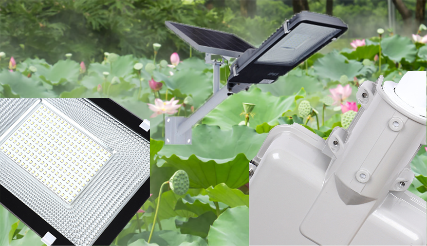 Long Working Time Outdoor LED Spotlights , Solar LED Street Light 46.8Ah 3.7V Power