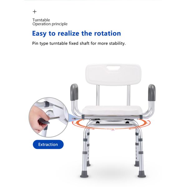 Portable Folding Shower Seat For Elderly Long Lasting Heat Insulation