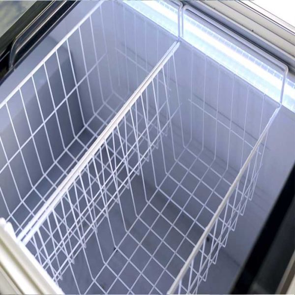 Island Sliding Deep Freezer , R290 Top Glass Door Commercial Island Freezer