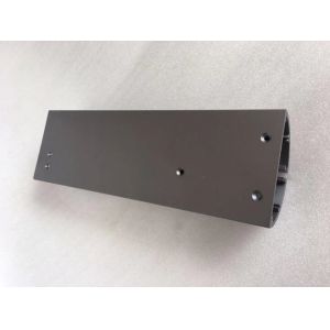 Grey anodized CNC milling and drilling custom aluminum lighting design