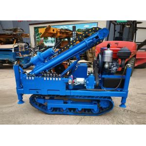 Crawler Mounted Drilling Rig Machine 30m-100m Drill Depth Equipped With Diesel