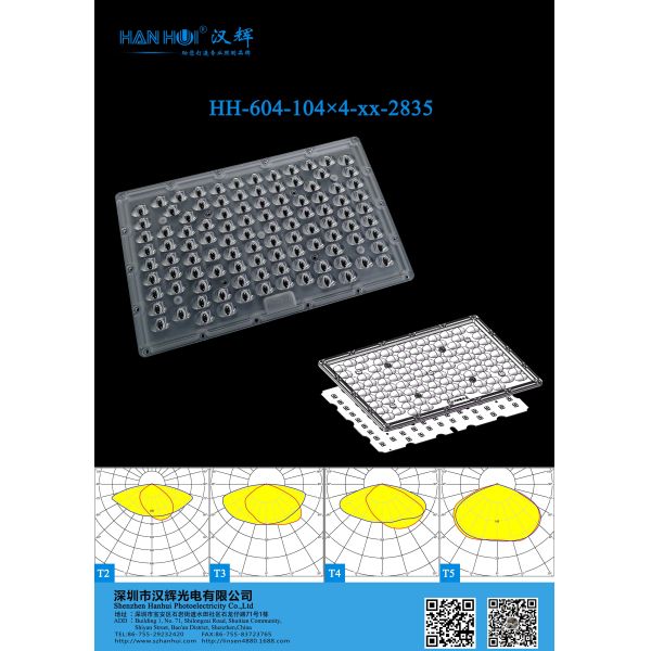 Buy High Transparency 416 Pcs LEDs 2835 LED Lens For Led Street Lighting Lamp And Flood Lamp at wholesale prices