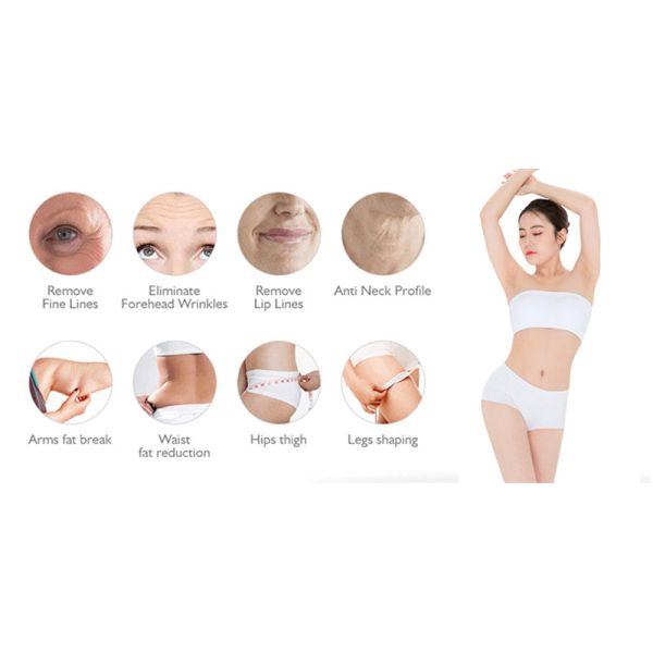 200w 4d Hifu Ultrasound Facelift Machine 2pcs Handles