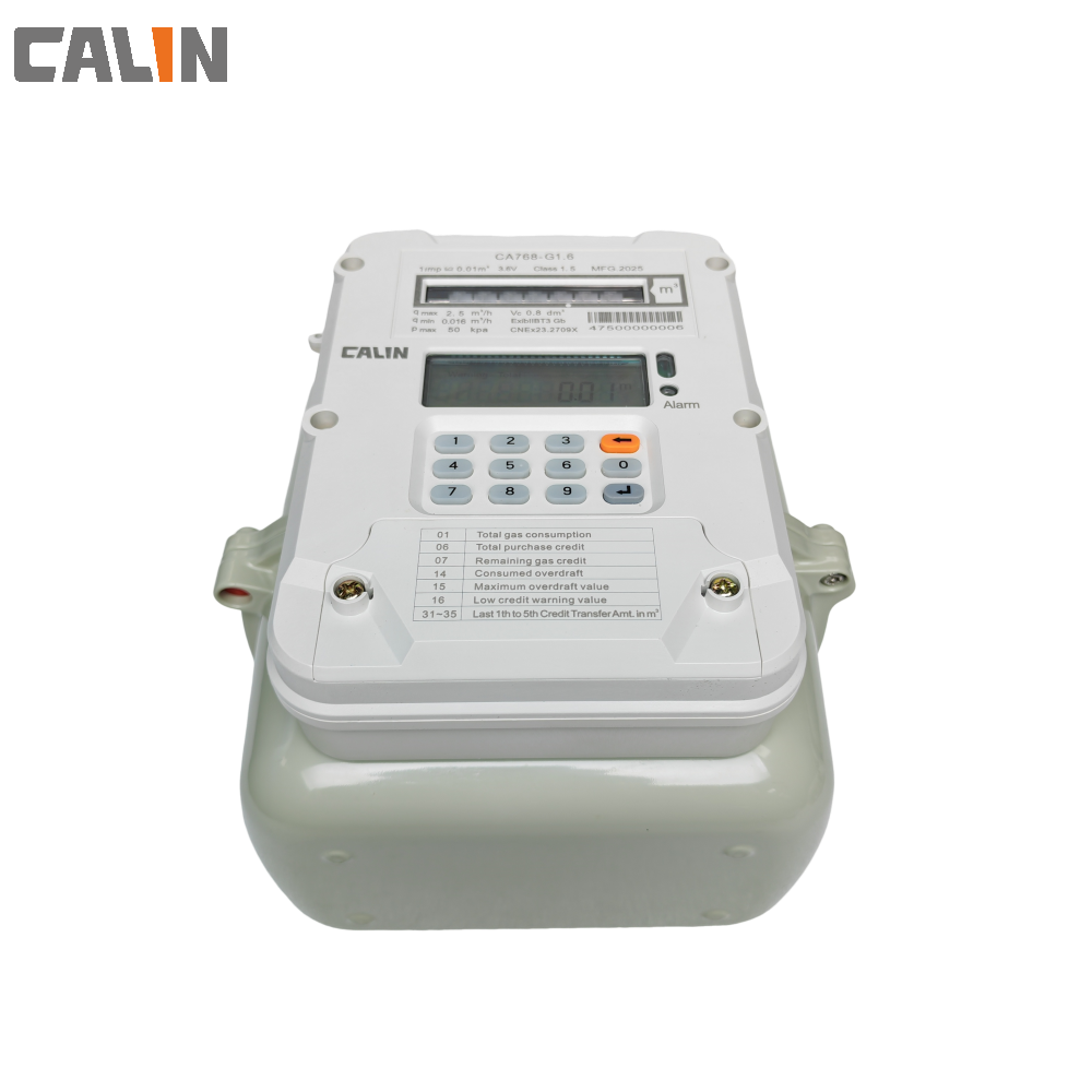 Residential Government Prepaid Gas Meter PLC / RF / GPRS communication