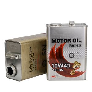 500ML 946ML Stainless Steel Engine Oil Tin Can Offset Printing