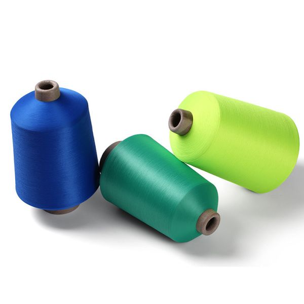 Light 100% Elastic Denier Dyed Polyester Yarn 100D Blended Ring Dacron Dty Yarn