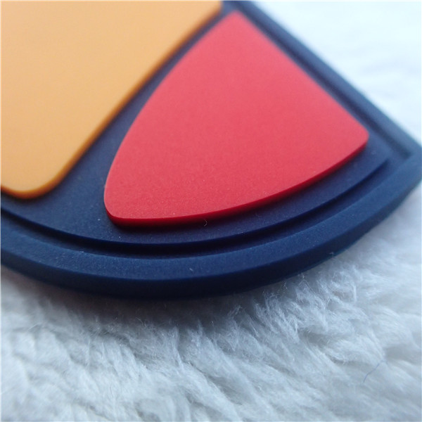 Multiple Color Semicircle Rubber Logo Patches For Bag Decoration