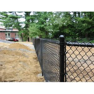 Construction Chain Link Fence, Chain Link Fence Top Barbed Wire