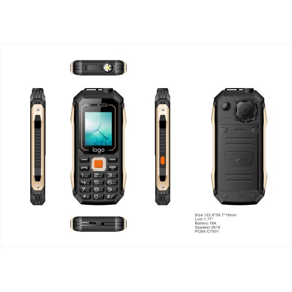 1.77inch Feature Rugged Mobile Phone Dual SIM 2000mAh Battery HIgh Quality