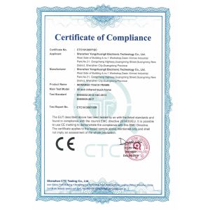Shenzhen Yongchuangli Electronic Technology Co., Ltd. Certifications