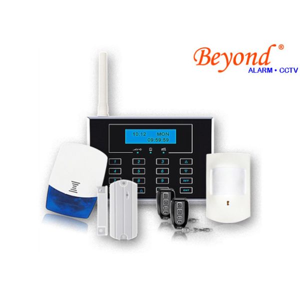 Buy Dual Network GSM PSTN House Alarm System with touch keypad and wireless doorbell at wholesale prices