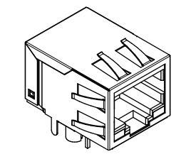 615008185221 Shielded 8P8C Modular Jack With EMI Fingles