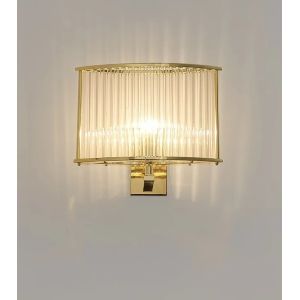 High Temperature Resistant Clear Glass Wall Sconces High Transmittance AC220V