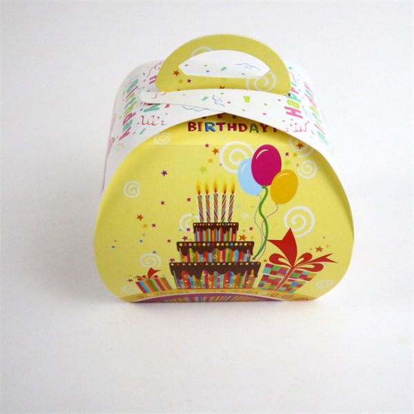 Birthday Cake Colored Cardboard Cake Box Cupcake Boxes - CUSTOM SIZES