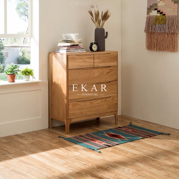 Chest Of Draws Solid Wood Side Cabinet Sideboard Nordic Designs FL-B038-D