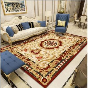 Persian Pattern Polyester Fiber Living Room Floor Carpet Stripping Special Style