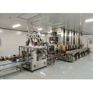 50bpm Rotary Doypack Packing Machine Nitrogen Charging Zipper Bag