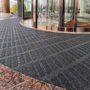 Interlock Tiles Commercial Entrance Floor Mat 20cmx20cm PVC Vinyl