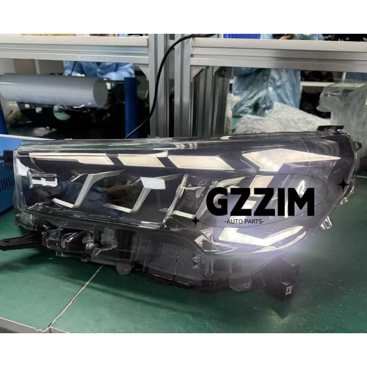 Replacement ABS Plastic Modified LED Head Lamp For Toyota Hilux 2020-2024