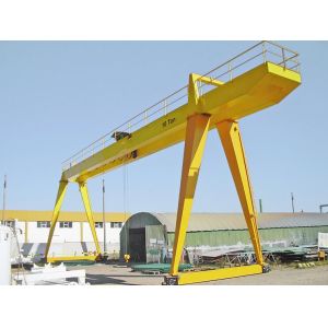 Quality Electric Double Girder Gantry Crane With Cab / Wireless Control for sale