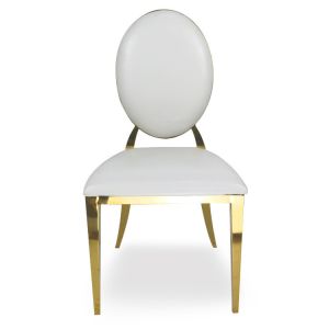 Golden Stainless Steel Banquet Chair for Hotels Restaurants