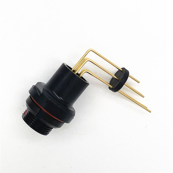 Buy Black PCB Fischer Cable Connector Solder Style For Heavy Duty Use at wholesale prices