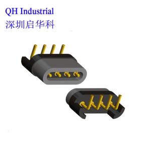 4Pin Russian Federation Mobile Phone Battery Connector Magnetic Spring Loaded