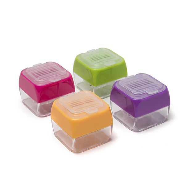 Buy Portable Manual Square Pencil Sharpener Transparent Lid at wholesale prices