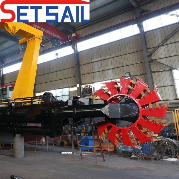 Diesel Engine Wheel Bucket Dredger with Water Flow Meter and Rexroth Hydraulic